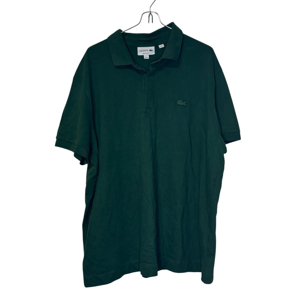 Lacoste Mens Polo Shirt Regular Fit Short Sleeve Golf Green PH6522 Size 7 XXL